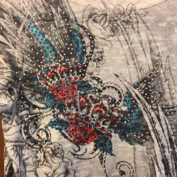 Miss Edge top with colorful crystals - Picture 5 of 6